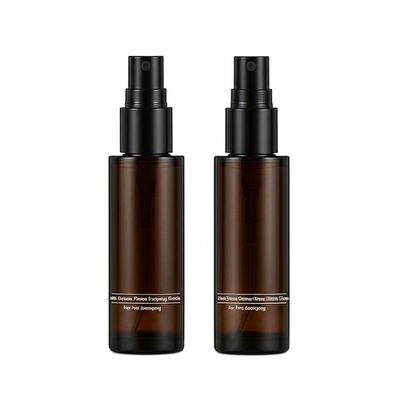 Cosmetic Airless Bottle with UV Coating Labeling and Flip Top Cap for Premium Packaging