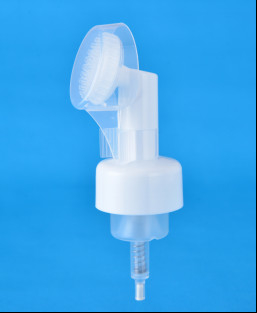 Plastic 43-410 Facial Cleanser Foam Pump With Brush 0.8CC 1.5CC